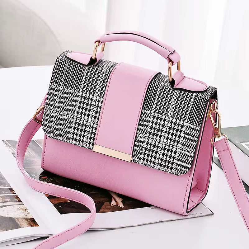 β¨ Elegant Plaid Patchwork Handbags β Classy, Compact, and Chic! β¨