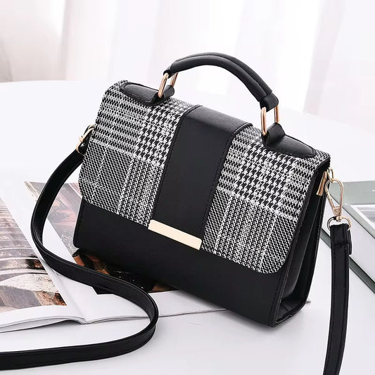✨ Elegant Plaid Patchwork Handbags – Classy, Compact, and Chic! ✨